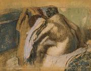 Edgar Degas Woman drying her hair after the bath Spain oil painting artist